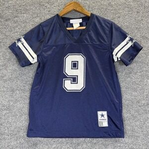 Dallas Cowboys Jersey Womens Small Blue NFL Football Tony Romo 9 Authentic Mesh